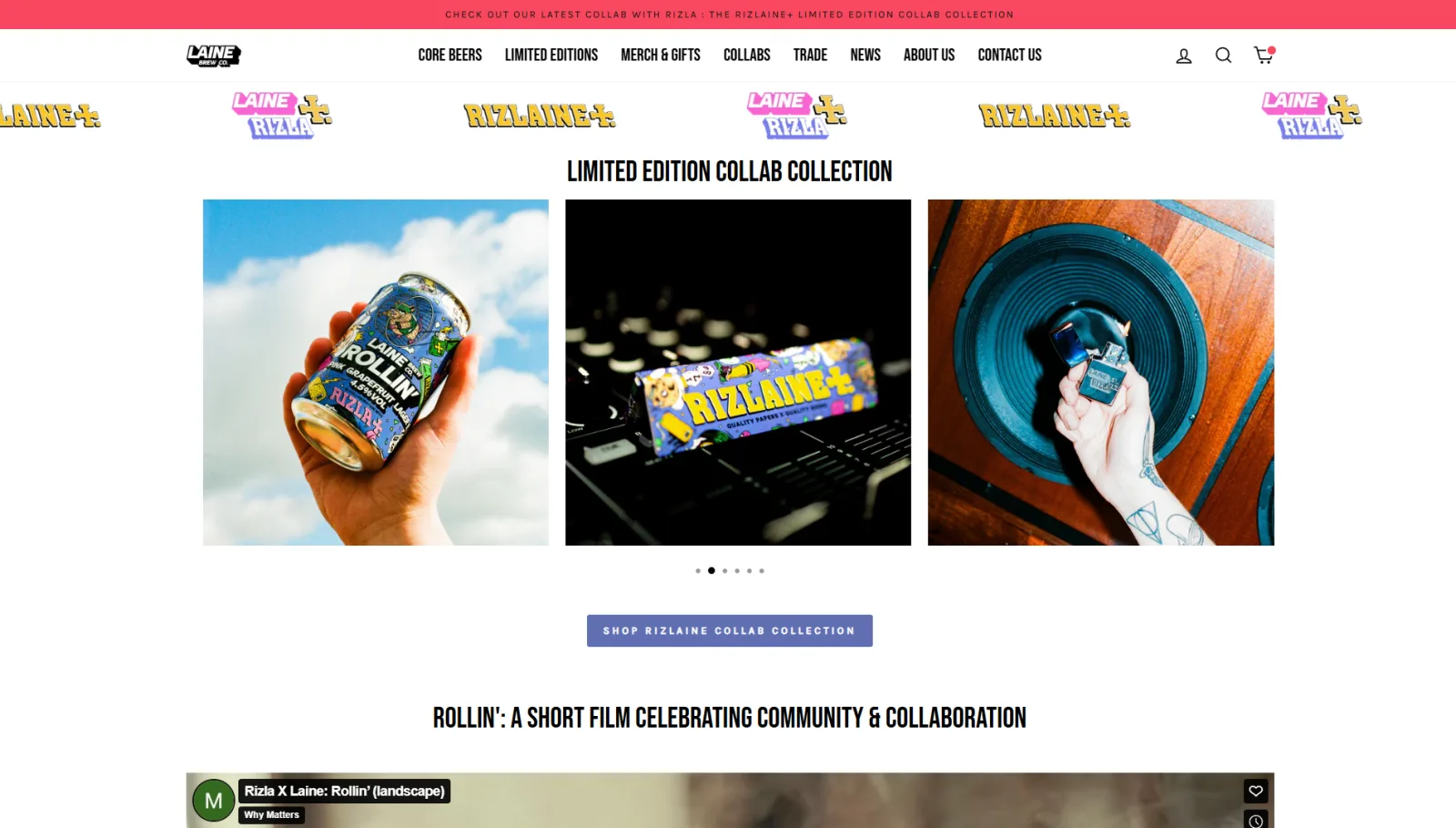 Shopify Agency - Portfolio Laine Brew