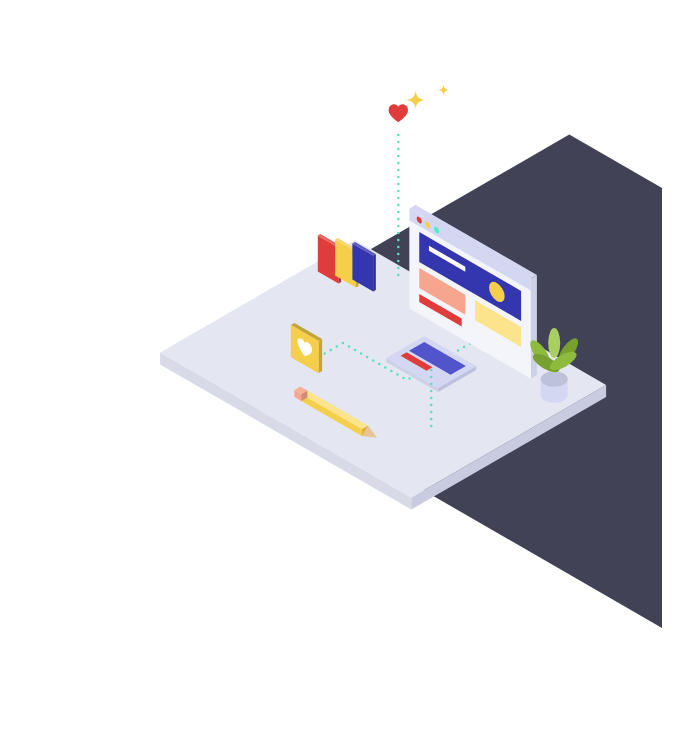 Ecommerce website design on a large screen with colour swatches