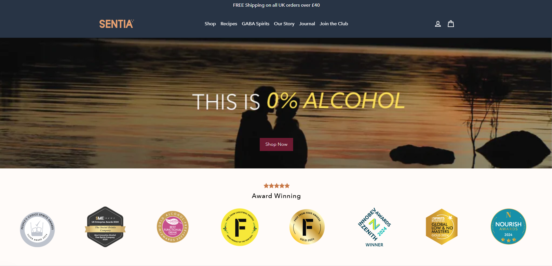 Shopify Agency - Portfolio Sentia