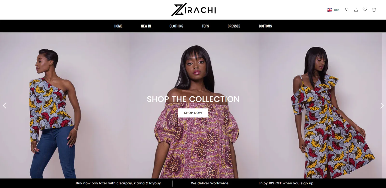 Shopify Agency - Portfolio Zirachi