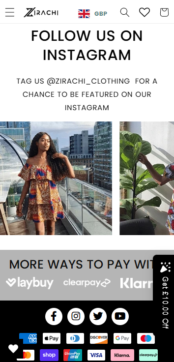 Shopify Agency Portfolio Zirachi Mobile 2