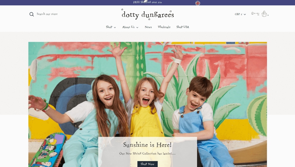 Shopify Agency - Dotty Dungarees