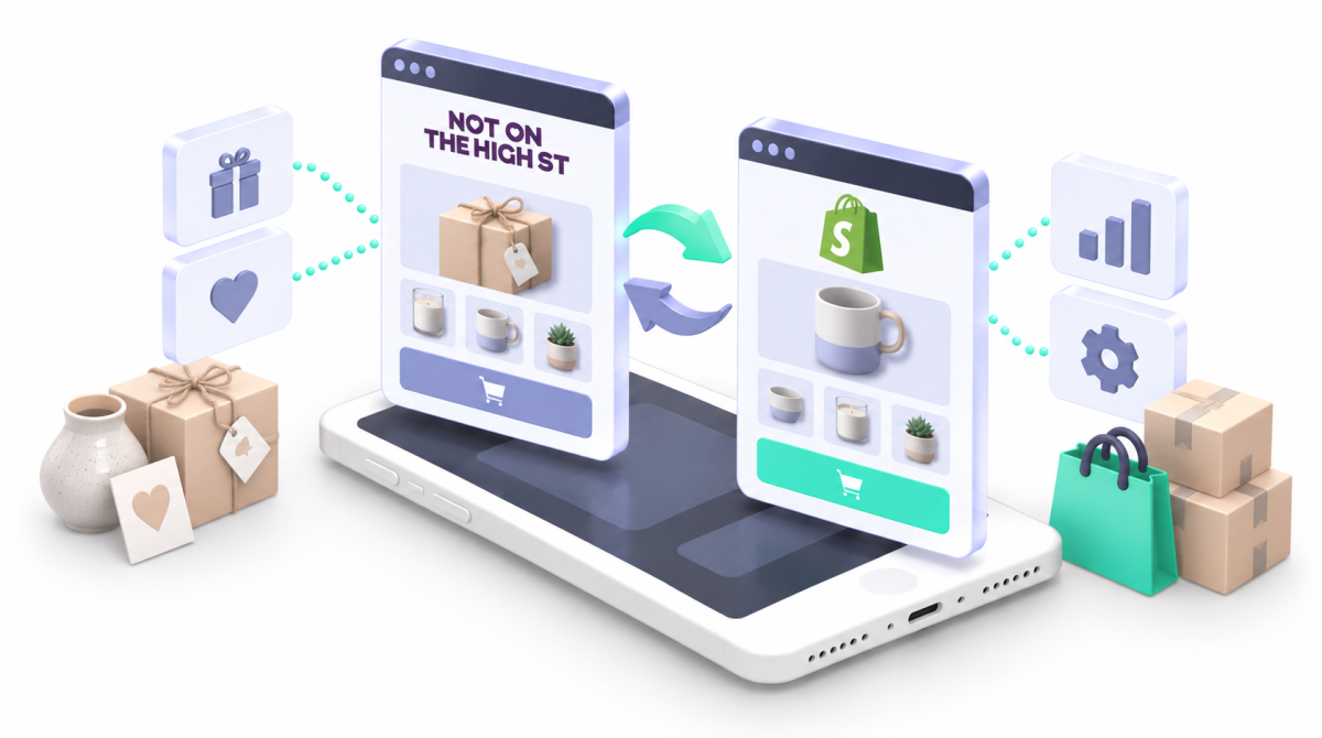 Not On The High Street vs Shopify: Should You Sell on Both?